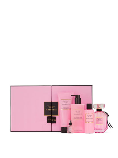 Victoria's Secret BombShell Set Loção/Mini Parfum/Parfum/Gel de lavagem/Mini Loção