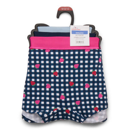 Calcinhas curtas Way to Celebrate para mulheres, pacote com 3