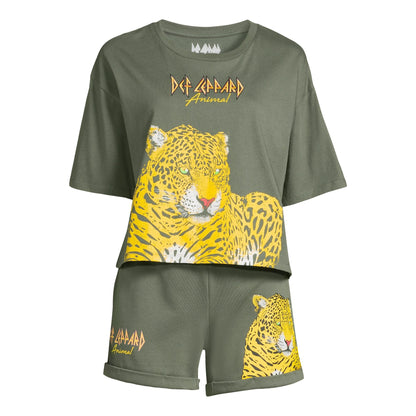 Camiseta feminina Def Leopard 