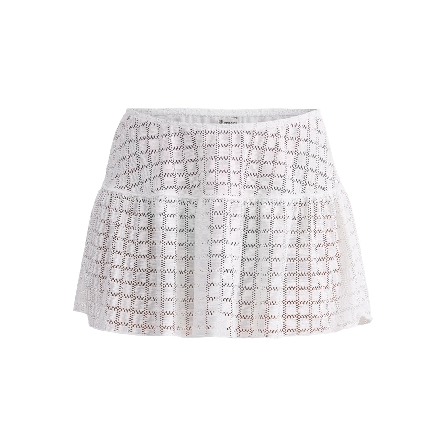 Saia de saída de banho de crochê feminina