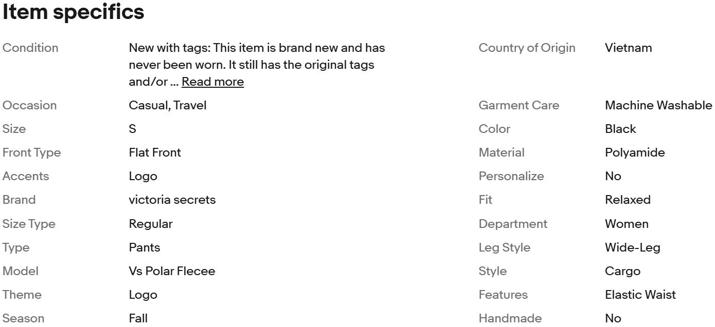 Victoria's Secret Pink Polar Fleece Wide Leg Cargo Pants