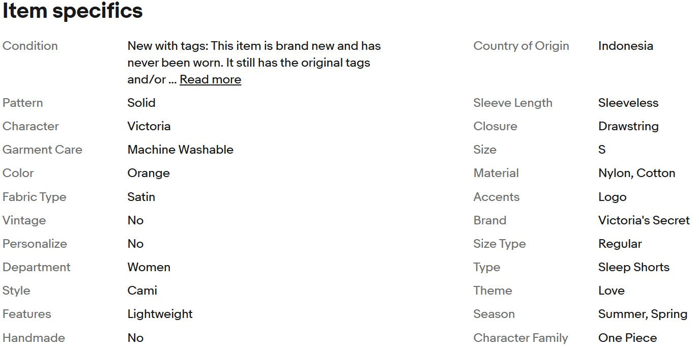 Shorts de pijama de satén brillante de Victoria's Secret