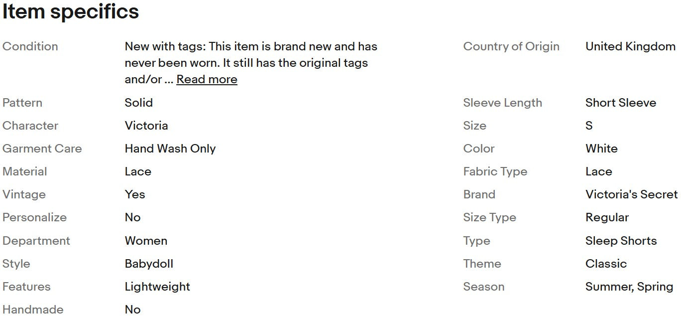 Pijama corto de encaje opaco Victoria's Secret PINK para mujer