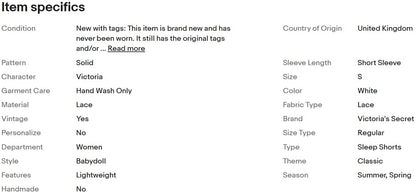 Pijama corto de encaje opaco Victoria's Secret PINK para mujer