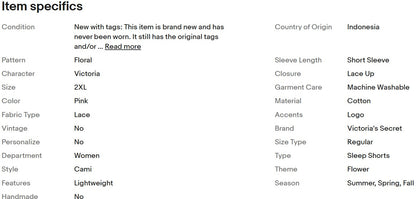 Pijama corto Victoria's Secret PINK para mujer