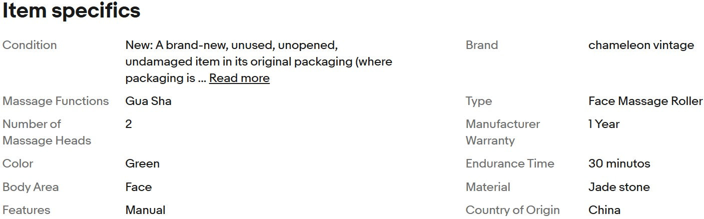 Conjunto Roller + Pedra Gua Sha - Massageador Facial Original de Jade - Cuidados Antienvelhecimento para a Pele