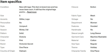 Mono térmico largo Victoria's Secret PINK Sleep with Glitter