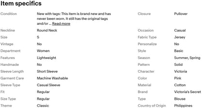 Blusa rosa de Victoria's Secret para mujer, elástica