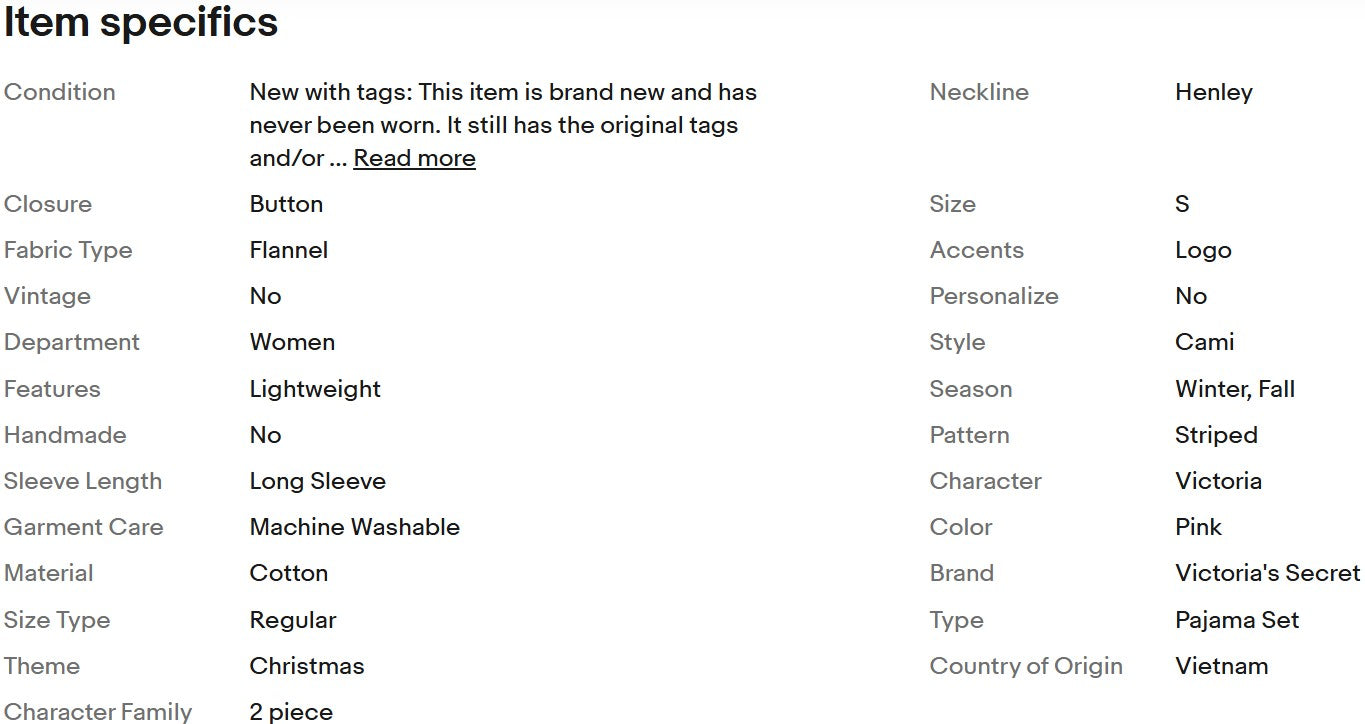 Pijamas navideñas de Victoria's Secret PINK