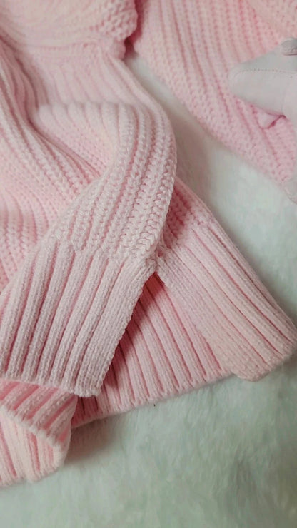 Suéter de cuello alto estilo universitario de punto ancho de Victoria's Secret PINK