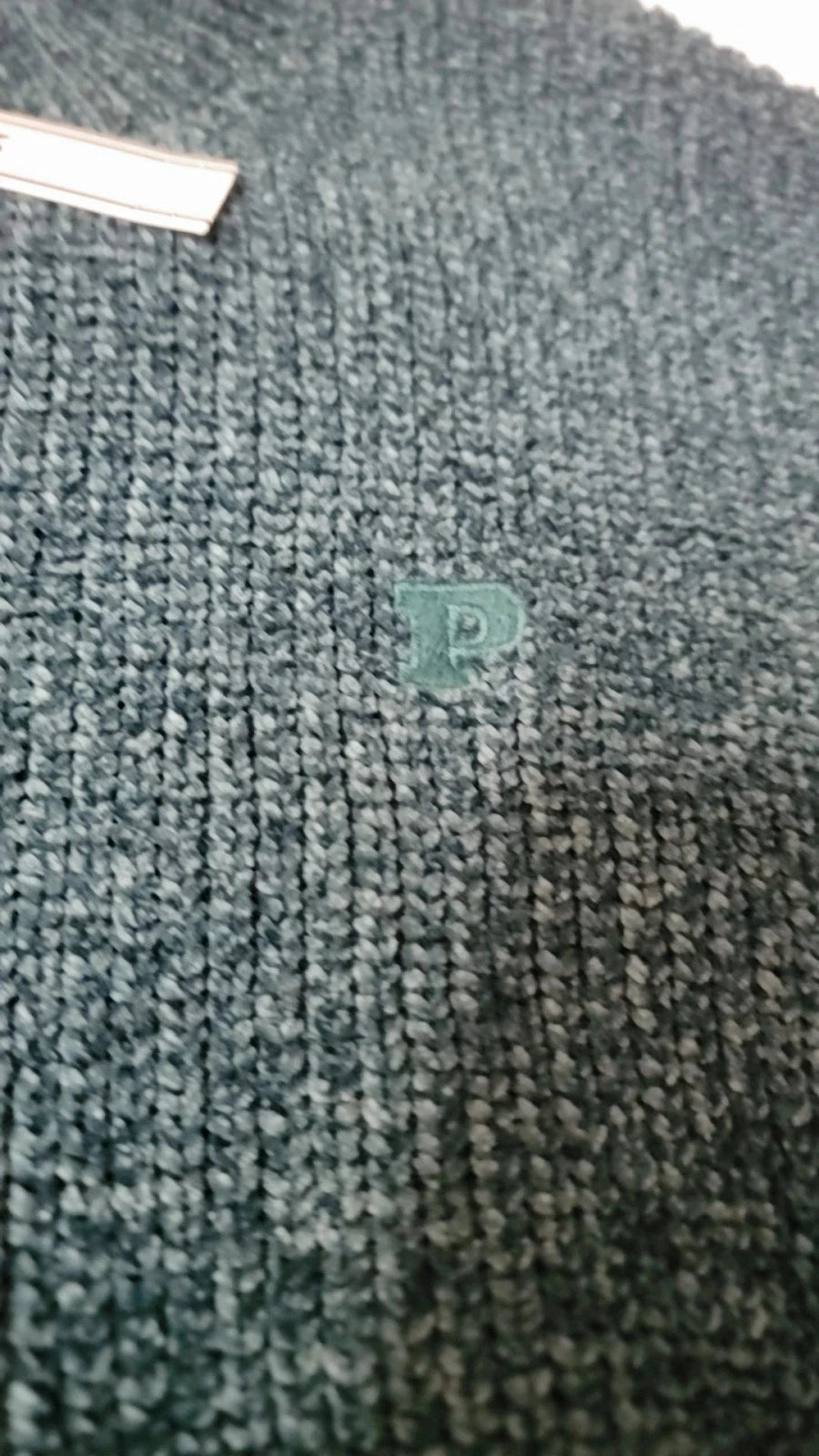 Suéter de punto ancho con cuello redondo estilo universitario de Victoria's Secret Pink