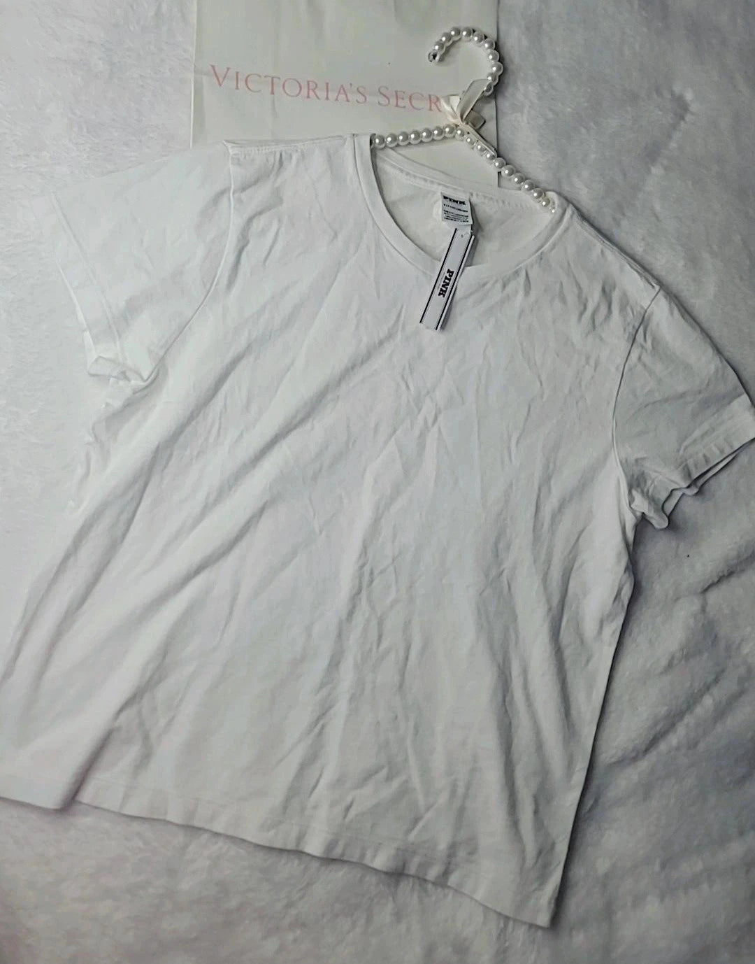 Victoria's Secret Pink Basic White T-Shirt Women