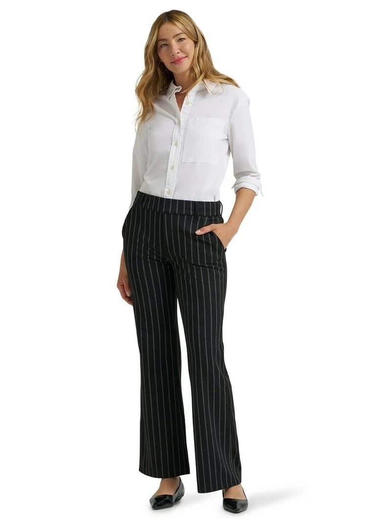Pantalones casuales Lee para mujer, color negro