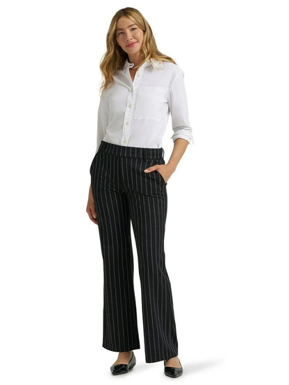 Pantalones casuales Lee para mujer, color negro