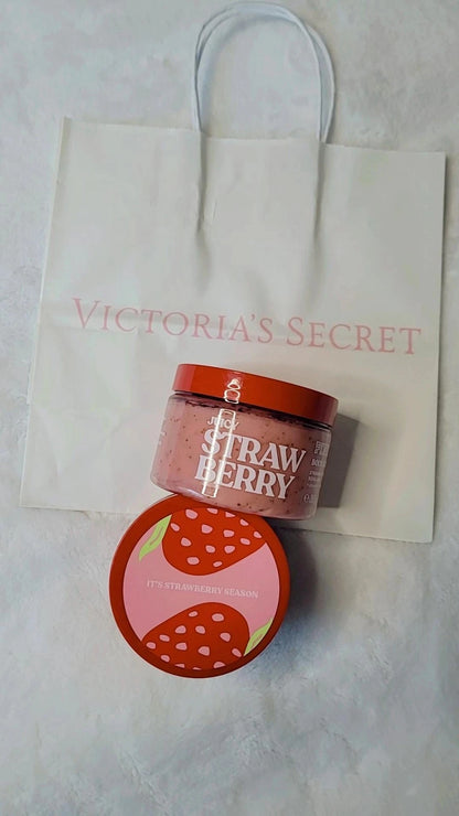 Exfoliante corporal Victoria's Secret PINK con extracto de fresa y escualano, 283 g