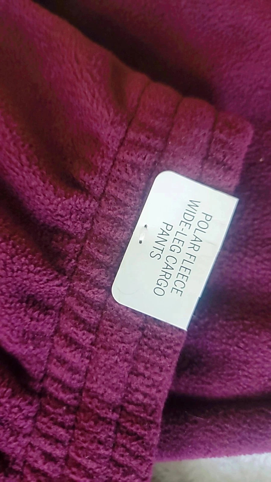 Victoria's Secret Pink Polar Fleece Wide Leg Cargo Pants