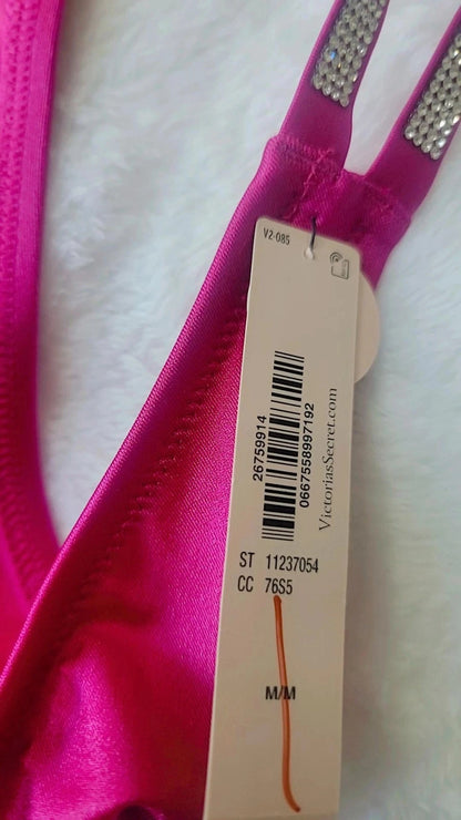 Biquíni feminino Victoria's Secret Very Sexy Shine, top tamanho P, calcinha tamanho M