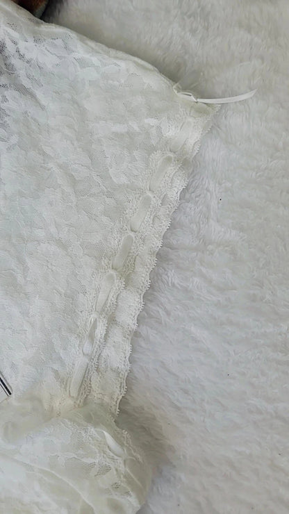 Pijama corto de encaje opaco Victoria's Secret PINK para mujer