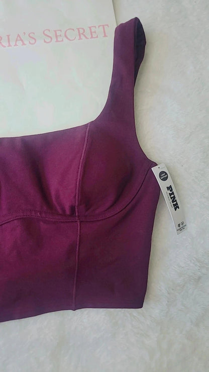 Top corto de Victoria's Secret PINK, tipo camiseta de tirantes