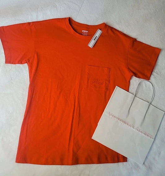 Camiseta rosa de manga corta de Victoria's Secret para mujer