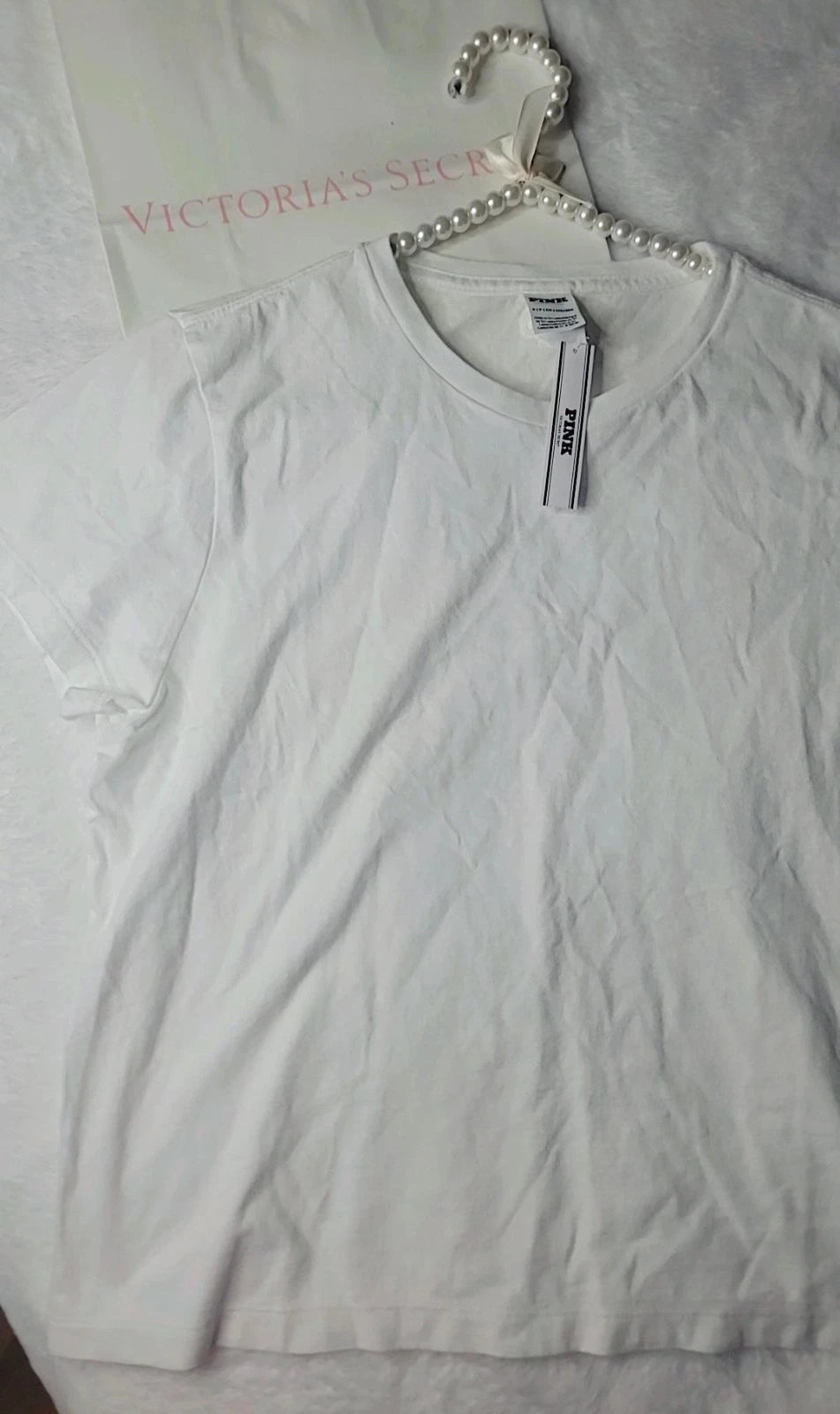 Victoria's Secret Pink Basic White T-Shirt Women