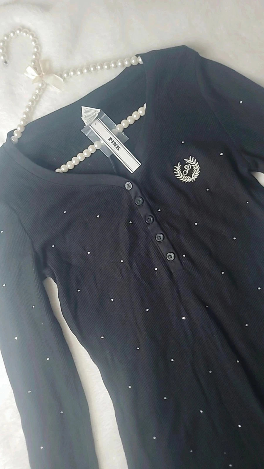 Mono térmico largo Victoria's Secret PINK Sleep with Glitter