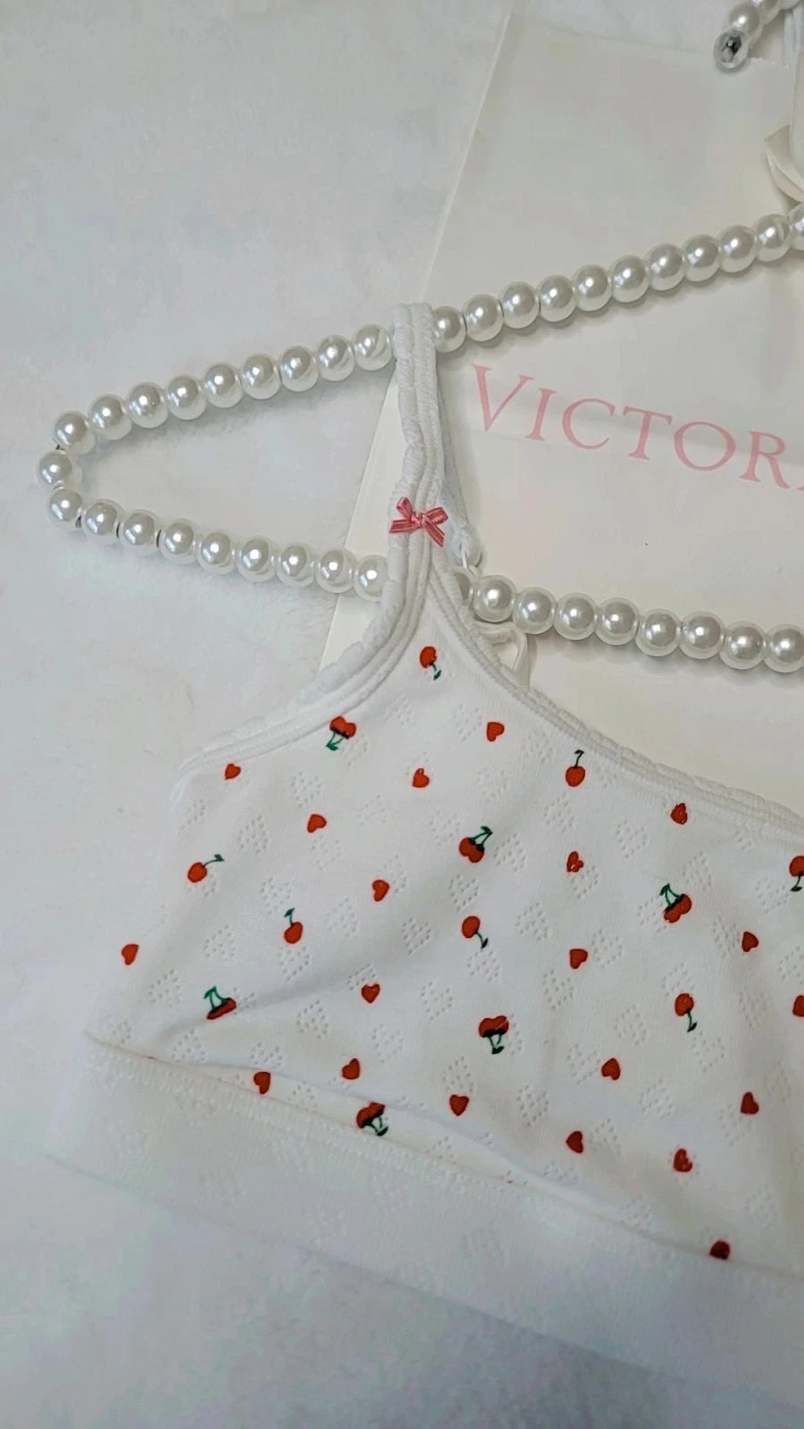 Sujetador Victoria's Secret PINK color cereza para mujer