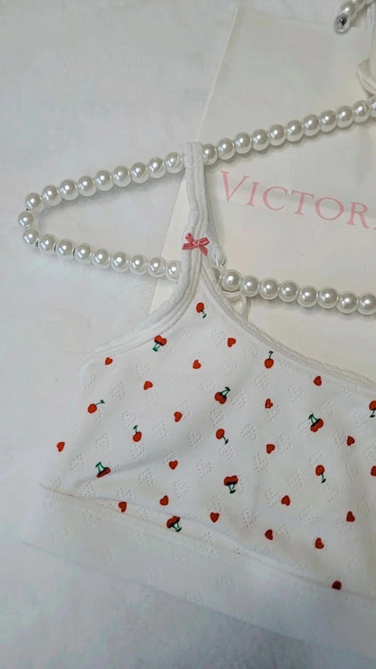 Sujetador Victoria's Secret PINK color cereza para mujer