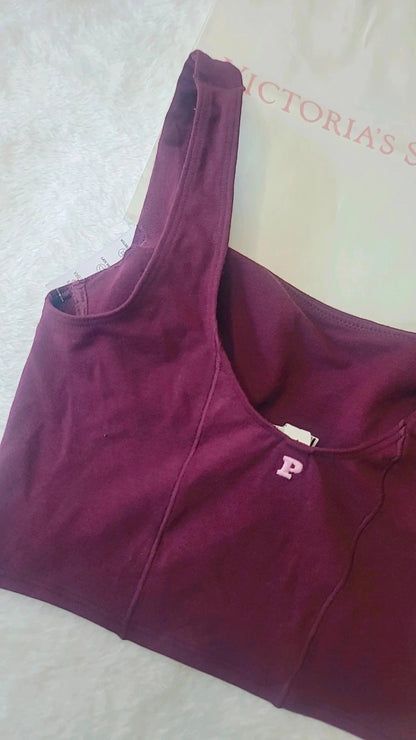 Top corto de Victoria's Secret PINK, tipo camiseta de tirantes
