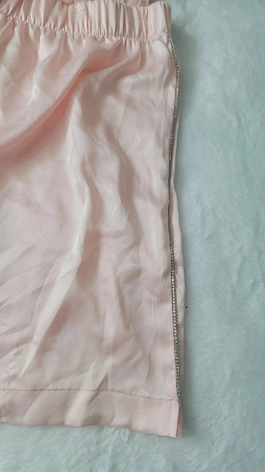 Shorts de pijama de satén brillante de Victoria's Secret