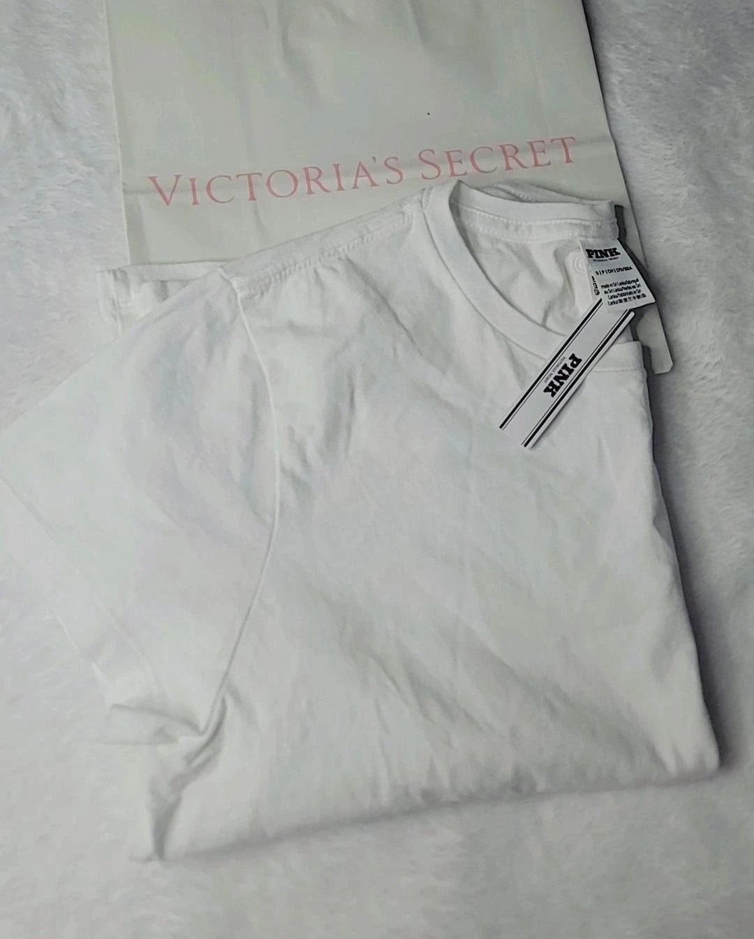 Victoria's Secret Pink Basic White T-Shirt Women