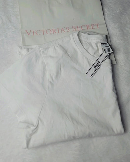 Victoria's Secret Pink Basic White T-Shirt Women