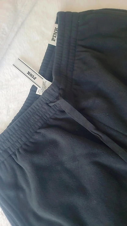 Victoria's Secret Pink Polar Fleece Wide Leg Cargo Pants