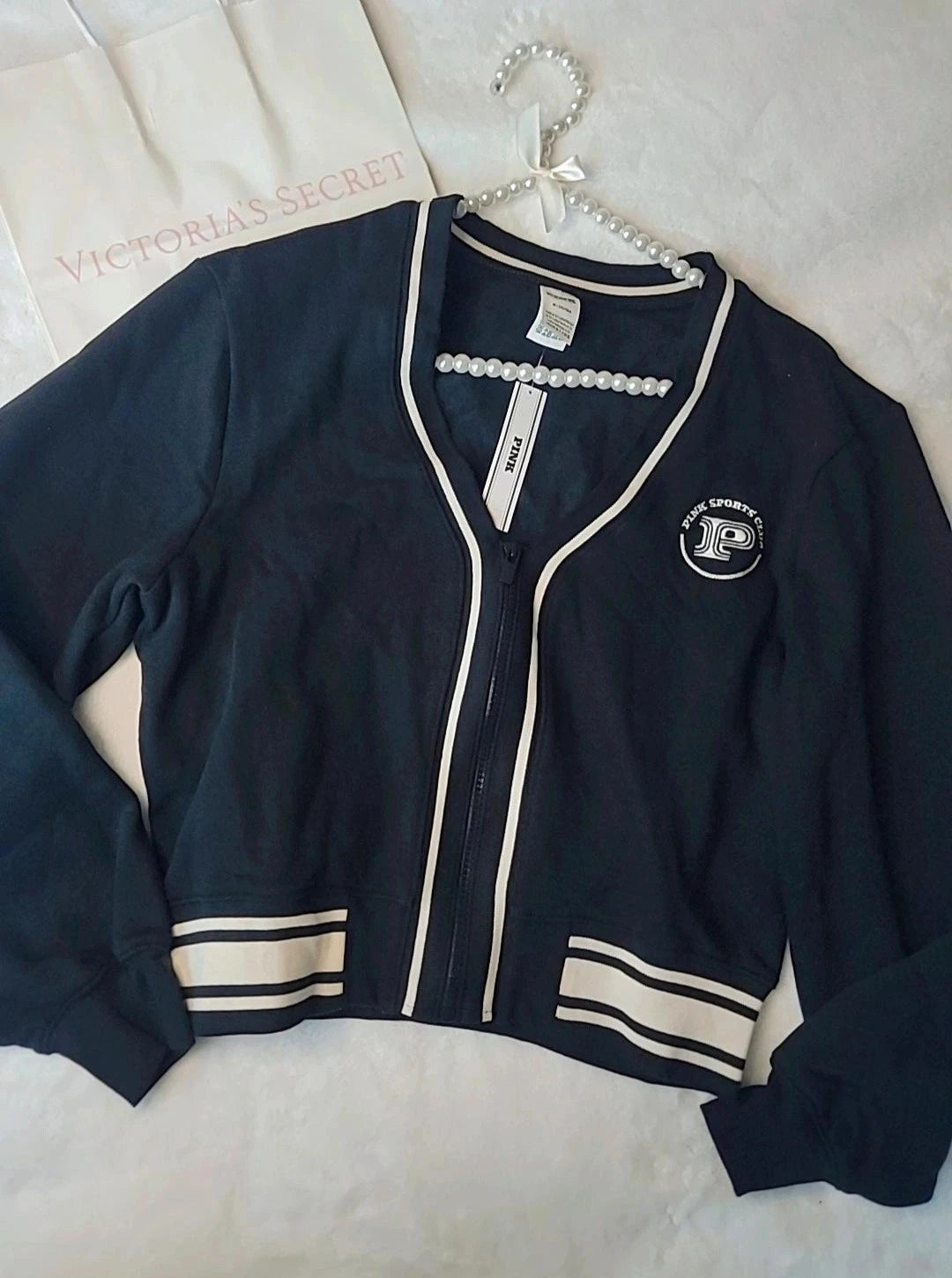 Abrigo Victoria's Secret con cierre frontal, forro polar Ivy