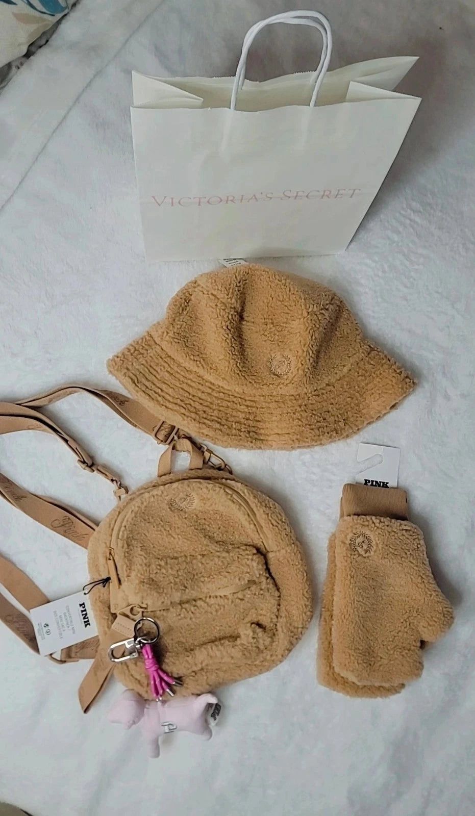 Conjunto de inverno de 5 peças da Victoria's Secret PINK, edição limitada, suéter.