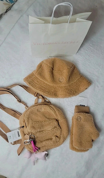 Conjunto de inverno de 5 peças da Victoria's Secret PINK, edição limitada, suéter.