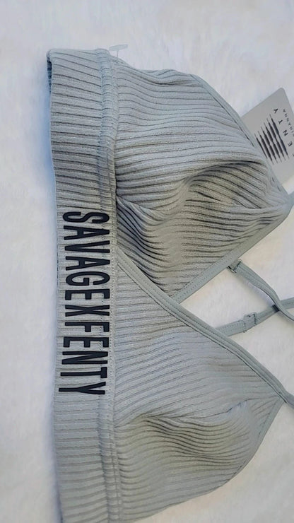 Sutiã Esportivo Fenty SAVAGE - Nova Cor Feminina Cinza