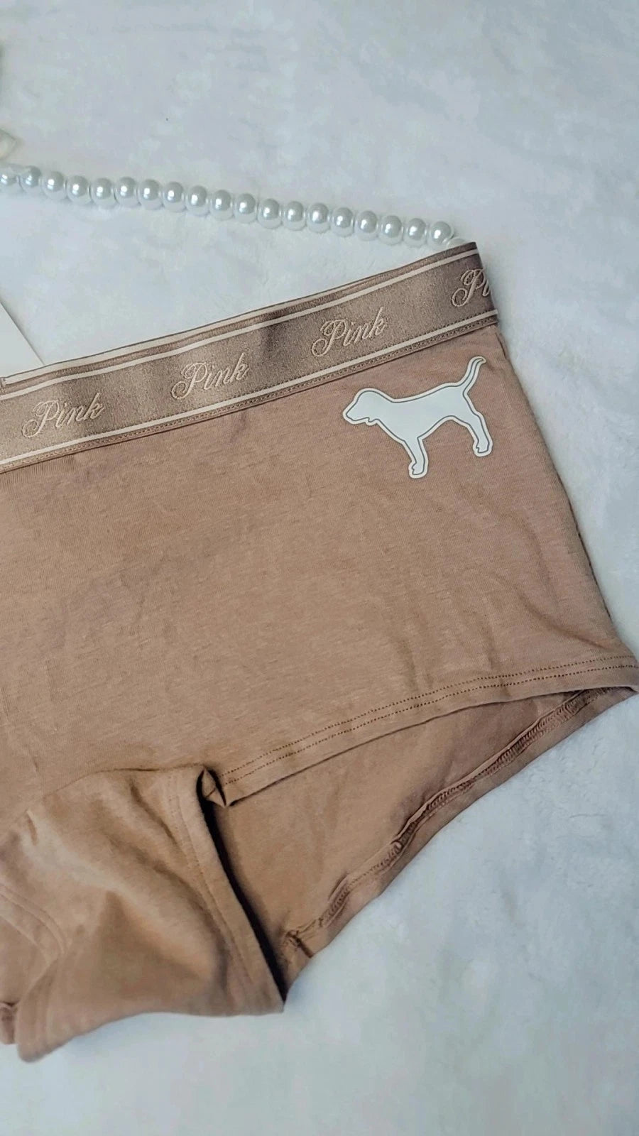 Braguita tipo bóxer Victoria's Secret PINK con logo de perro