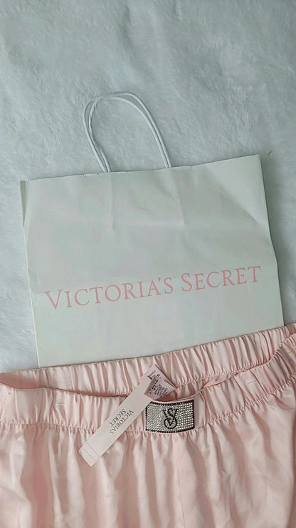 Shorts de pijama de satén brillante de Victoria's Secret