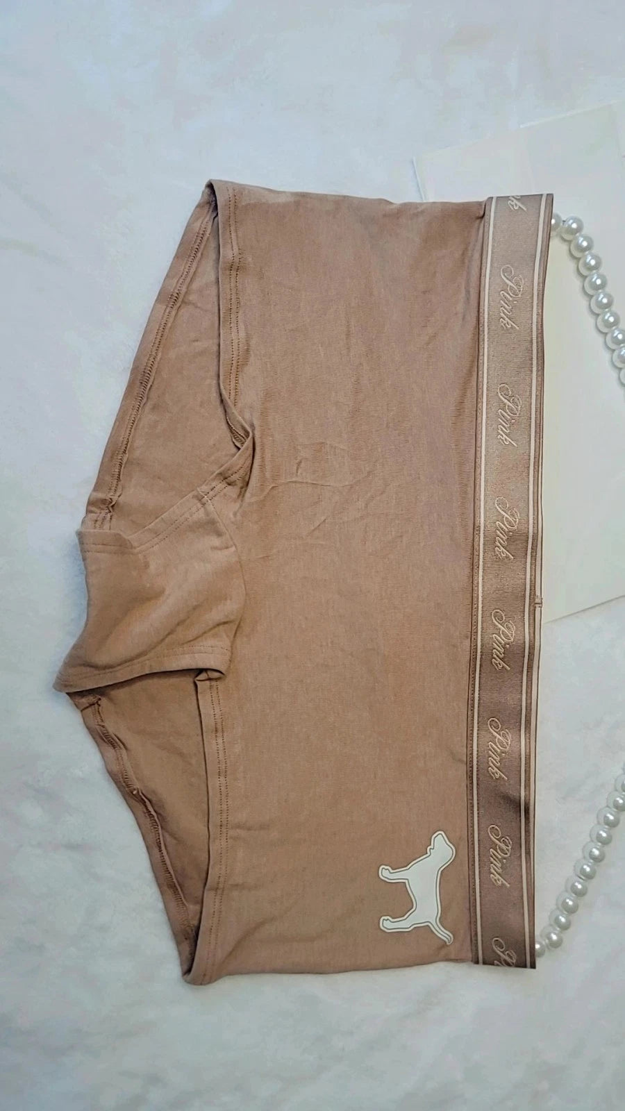 Braguita tipo bóxer Victoria's Secret PINK con logo de perro