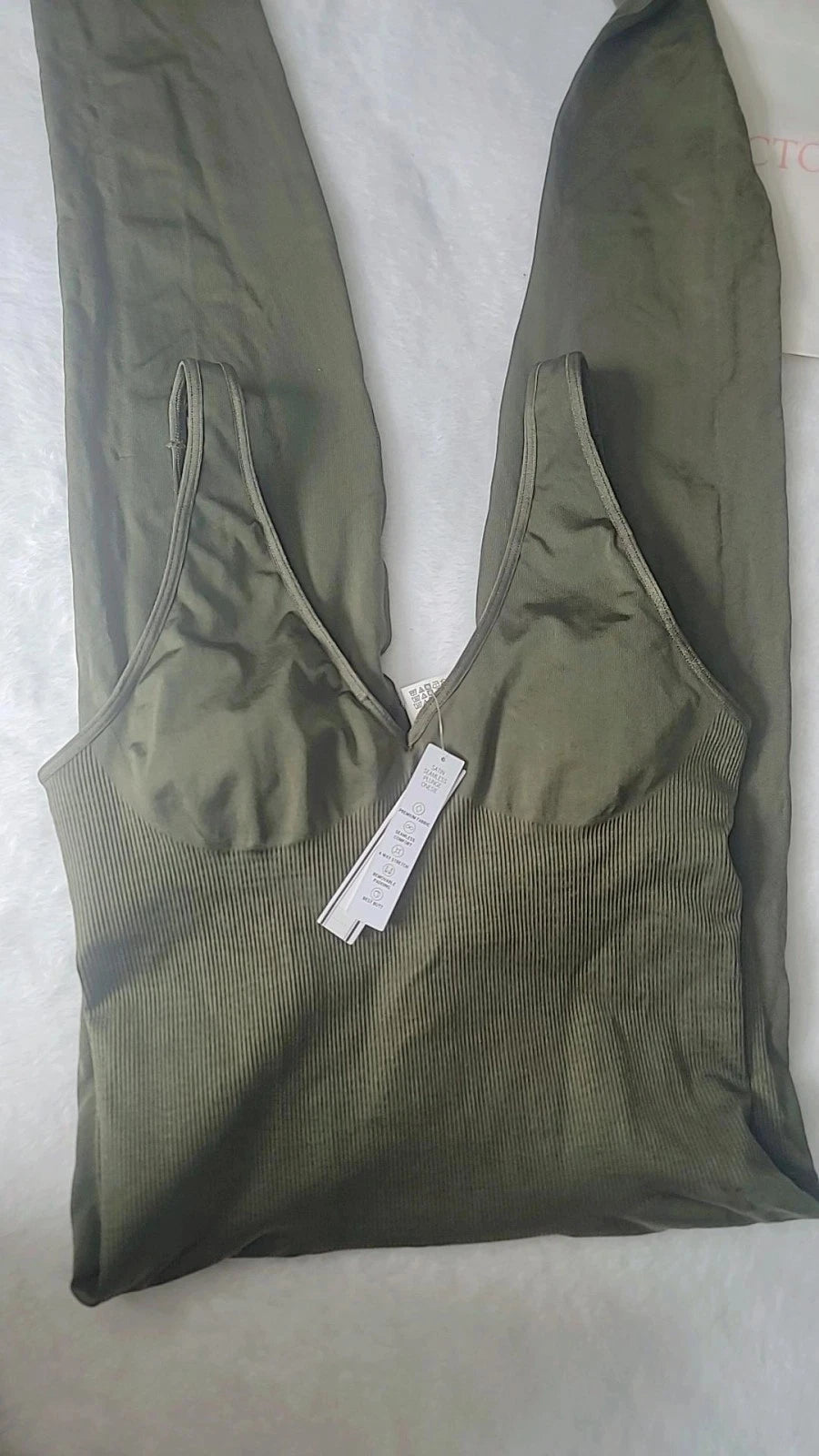 Victoria's Secret PINK, Satin Seamless Plunge Workout, BODYSUIT