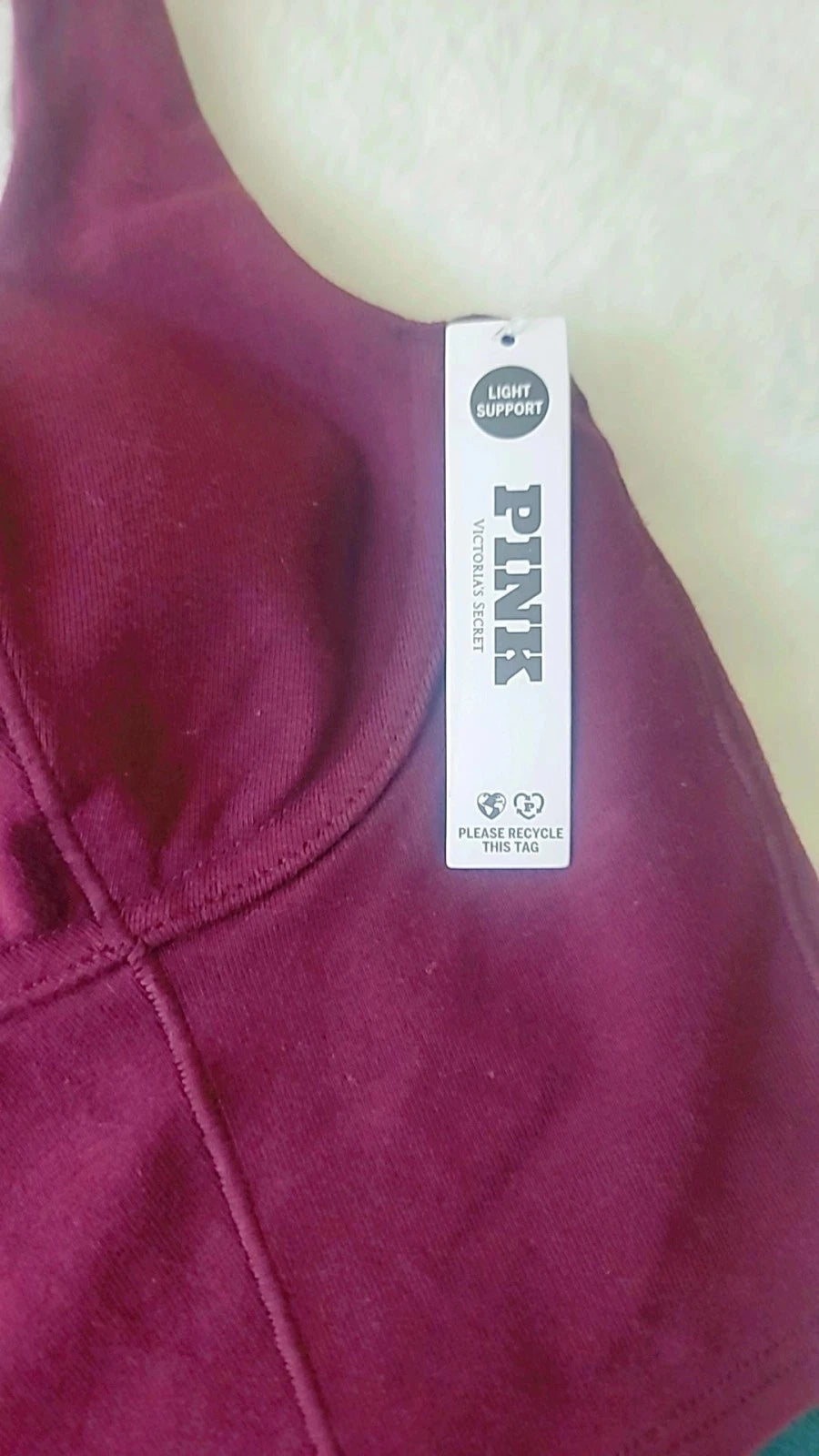 Top corto de Victoria's Secret PINK, tipo camiseta de tirantes