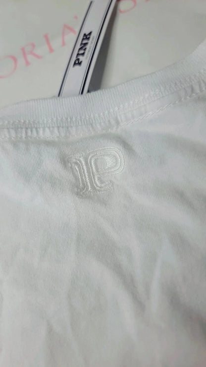 Victoria's Secret Pink Basic White T-Shirt Women