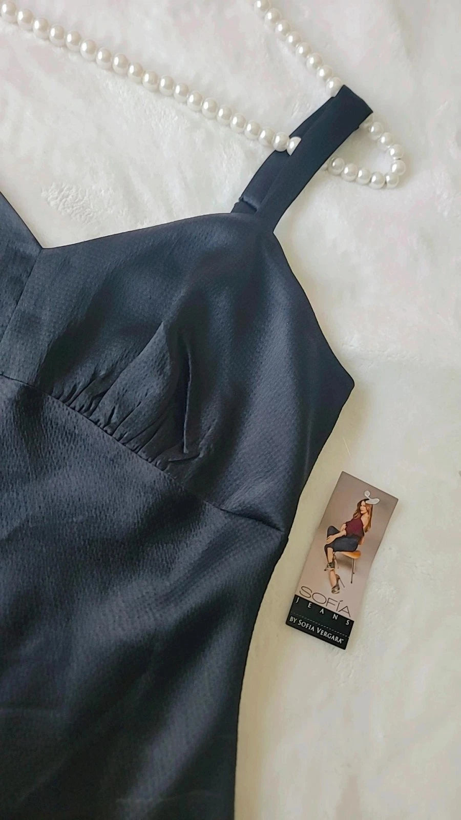 Vestido feminino elegante Jessica Simpson, tamanho pequeno, cor preta.