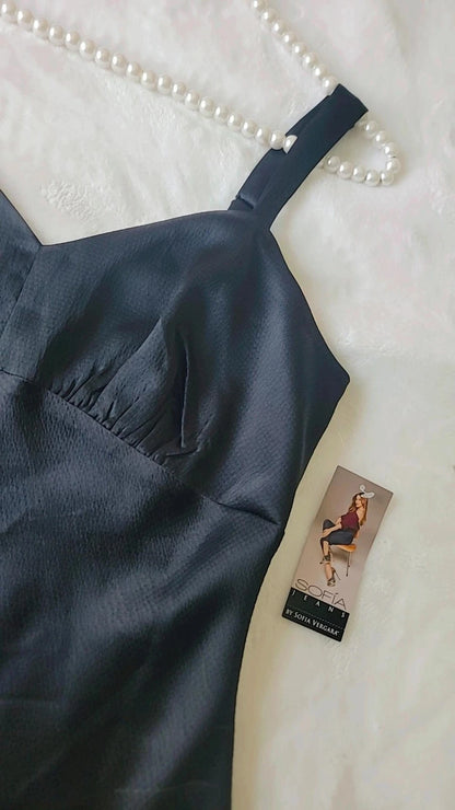 Vestido feminino elegante Jessica Simpson, tamanho pequeno, cor preta.