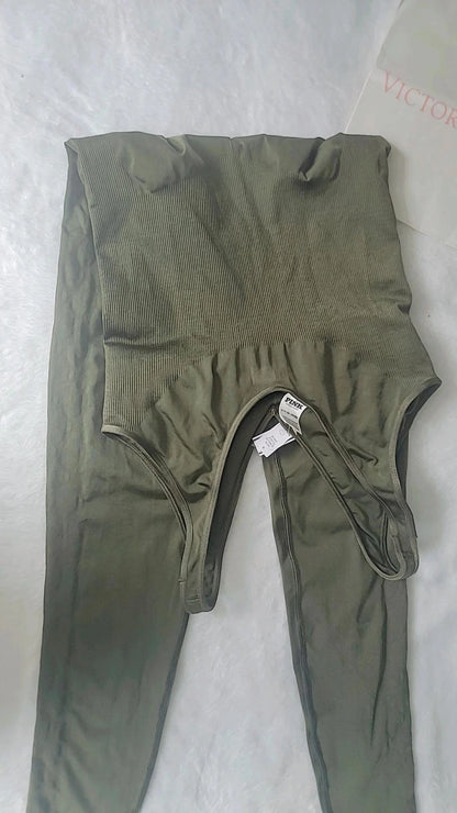 Victoria's Secret PINK, Satin Seamless Plunge Workout, BODYSUIT