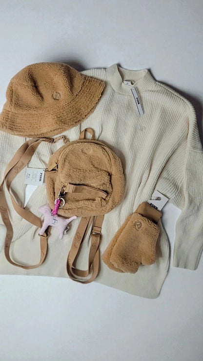 Conjunto de inverno de 5 peças da Victoria's Secret PINK, edição limitada, suéter.