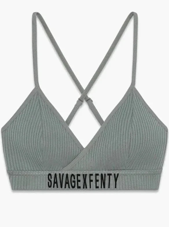 Sutiã Esportivo Fenty SAVAGE - Nova Cor Feminina Cinza