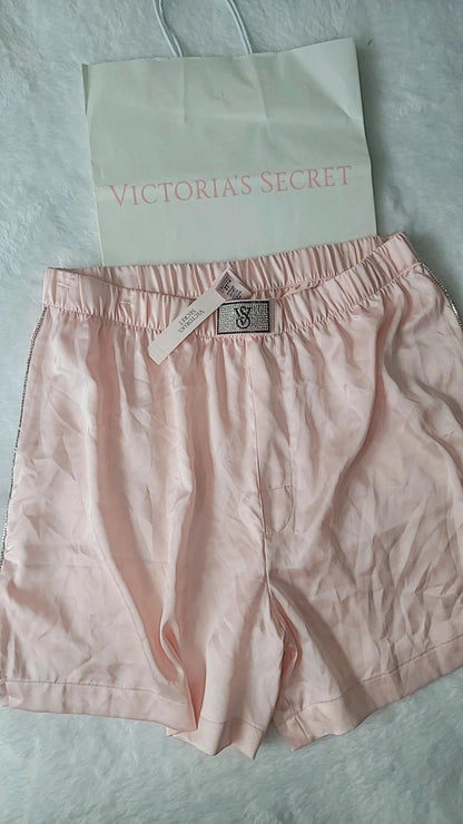 Shorts de pijama de satén brillante de Victoria's Secret