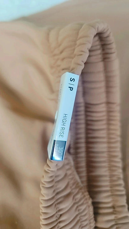 Pantalones cargo de tejido cepillado Victoria's Secret Pink, nuevos con etiqueta, forro color caramelo